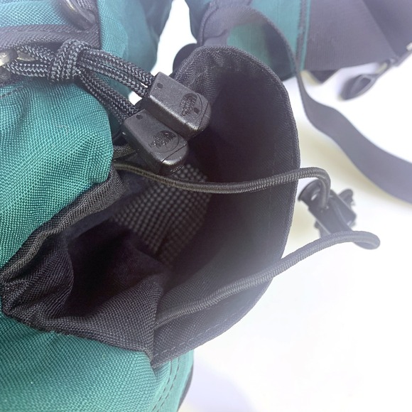 VTG The North Face Day Hiker Lumbar Fanny Pack Alpine Green Black Water Holder - Picture 13 of 16